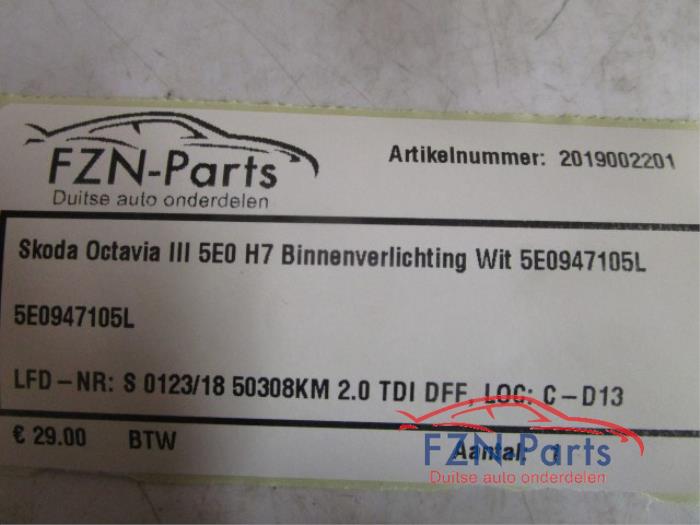 Binnenverlichting voor Skoda Octavia (22741253)