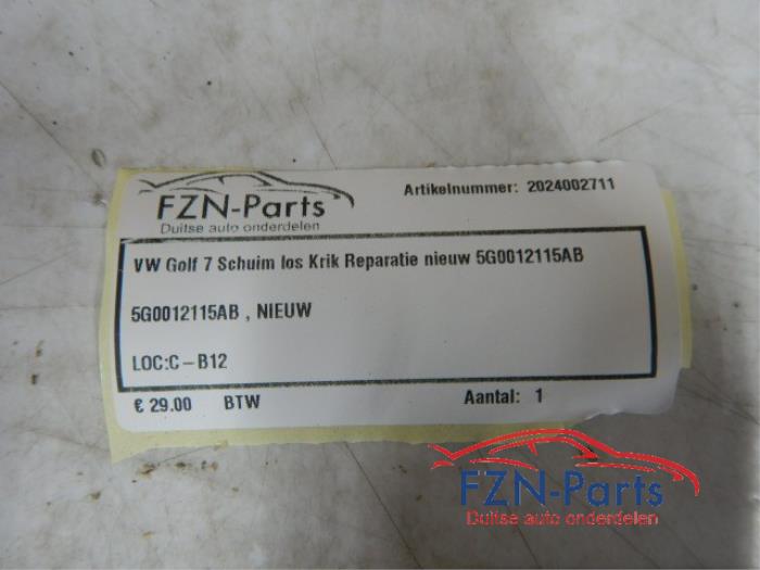 VW Golf 7 Schuim Los Krik Reparatie NIEUW