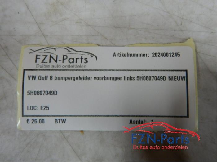 VW Golf 8 Bumpergeleider Voorbumper Links