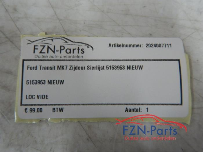 Ford Transit MK7 Zijdeur Sierlijst