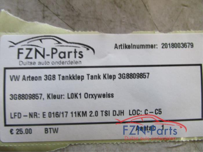 Tank Klep Volkswagen Arteon (22728235)