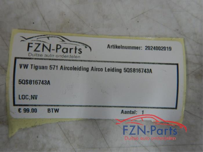 VW Tiguan 571 Aircoleiding Airco leiding