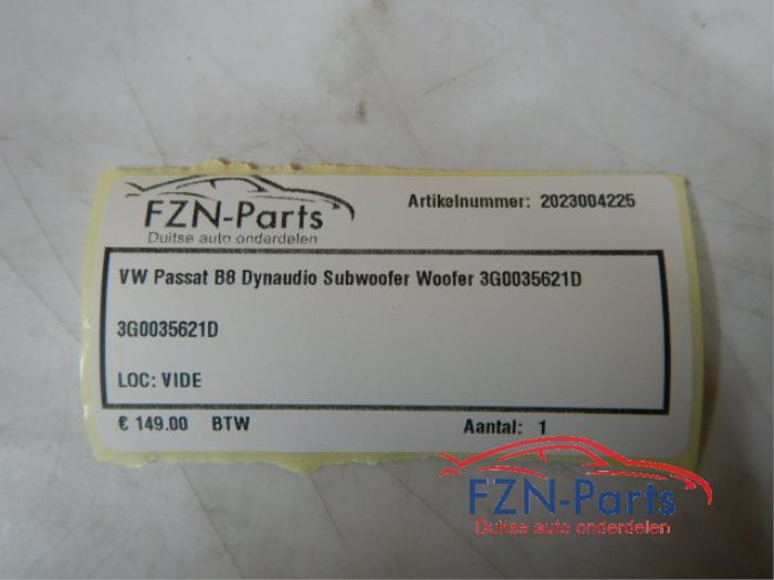VW Passat B8 Dynaudio Subwoofer Woofer