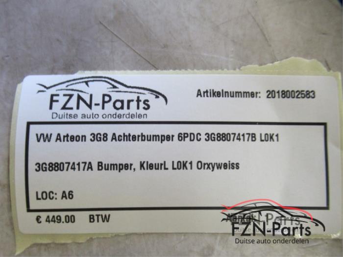 VW Arteon 3GB Achterbumper 6PDC
