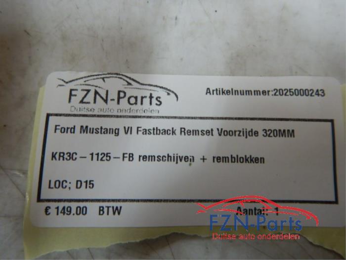 Remschijf + blok voor Ford Usa Mustang (22741346)