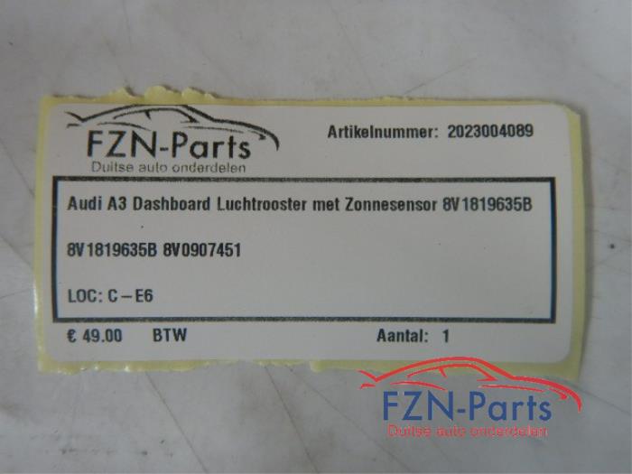 Luchtrooster Dashboard Audi A3 (22735876)