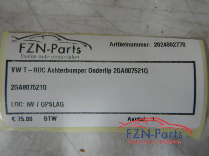 Diffuser achterbumper Volkswagen T-Roc (22727006)