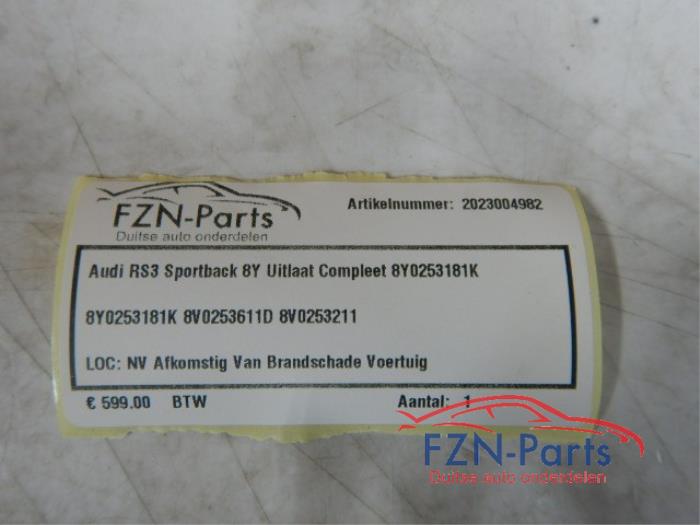 Uitlaat (compleet) Audi A3 (22741413)