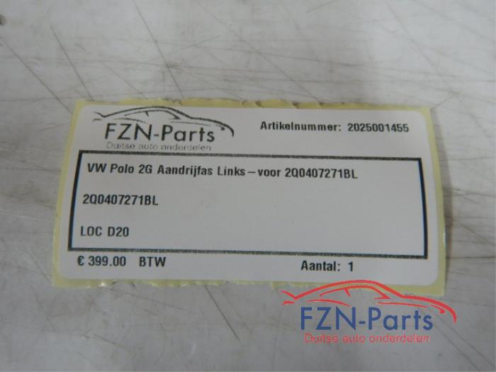 VW Polo 2G Aandrijfas Links-voor
