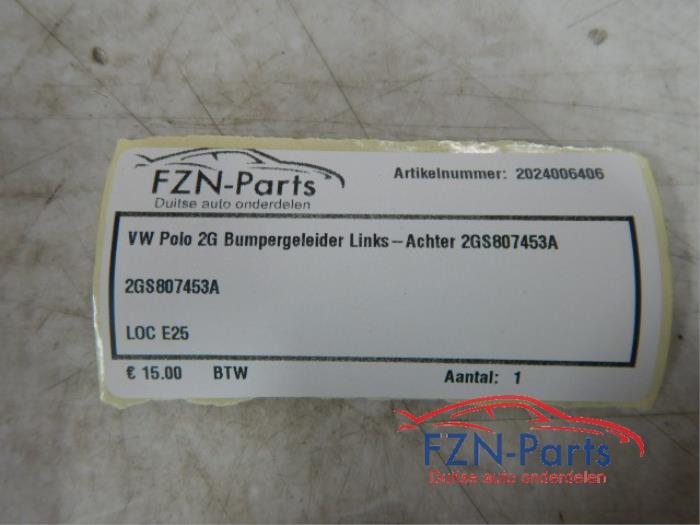 VW Polo 2G Bumpergeleider Links-achter