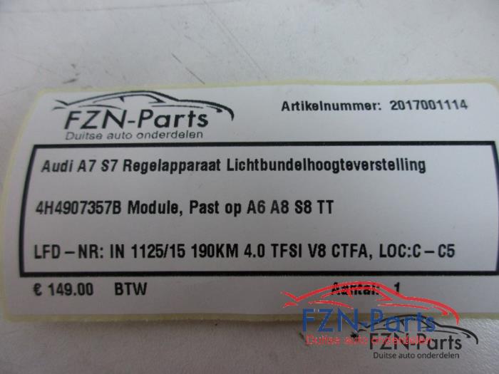 Audi A7 S7 Regelapparaat Lichtbundelhoogteverstelling