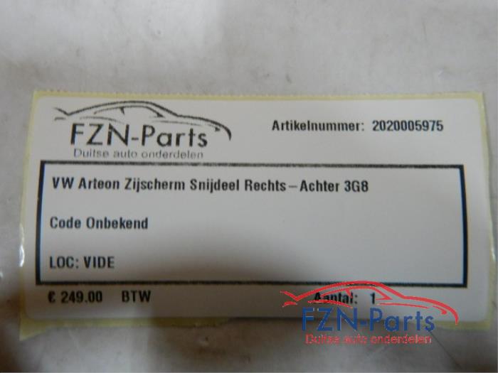 Snijdeel achter Volkswagen Arteon (22738838)
