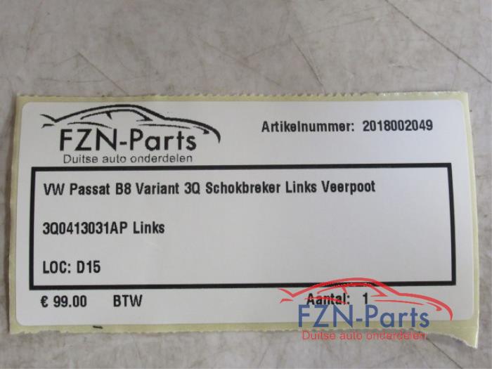 Schokdemper links-voor Volkswagen Passat (22745359)