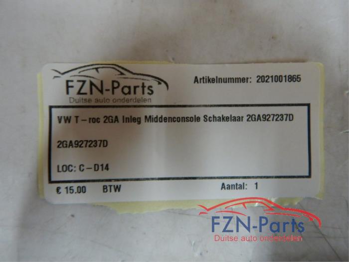 VW T-Roc 2GA Inleg Middenconsole Schakelaar