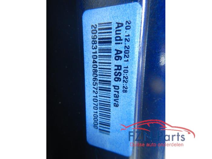Audi RS6 4K C8 Sideskirt Rechts Blauw