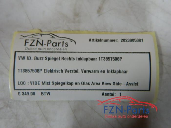 VW ID. Buzz Spiegel Rechts Inklapbaar