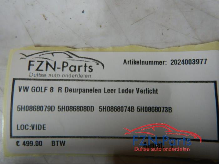 Portierbekleding 4Deurs rechts-voor Volkswagen Golf (22742503)