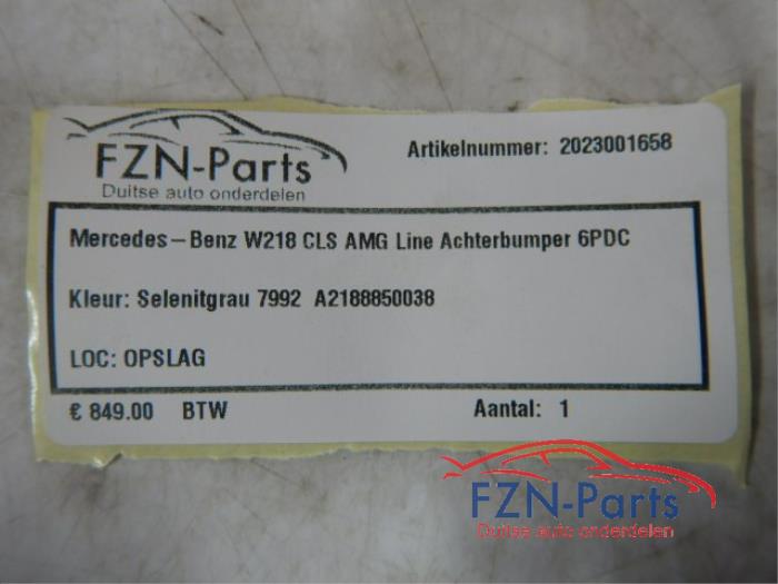 Mercedes-Benz W218 CLS AMG Line Achterbumper 6PDC Kleur: Selenitgrau 7992