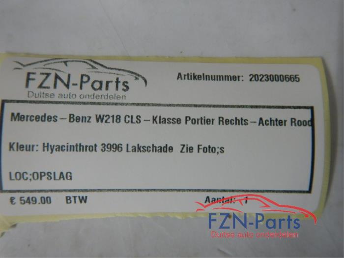 Portier 4Deurs rechts-achter Mercedes CLS-Klasse (22723897)