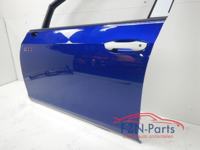 VW Golf 8 GTI Portier Links - Voor LD5K Kleur: LD5K Lapiz Blue Let op Deurgreep wit zie Fotos!!!Volkswagen, Golf, Golf 8, GTI, Portier, Deuren, Portieren en Toebehoren 2.0 GTI Clubsport