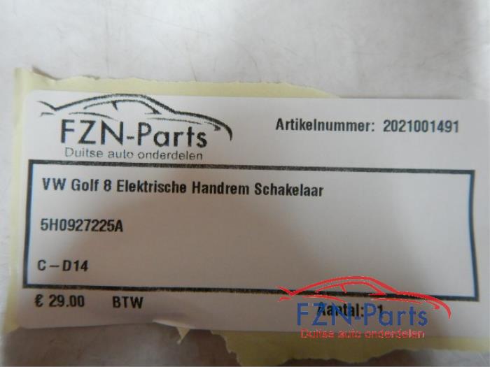 VW Golf 8 Elektrische Handrem Schakelaar