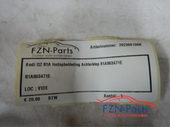 Bekleding Achterklep Audi Q2 (22740137)