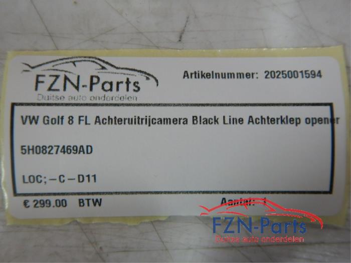VW Golf 8 Facelift Achteruitrijcamera Black Line Achterklep Opener