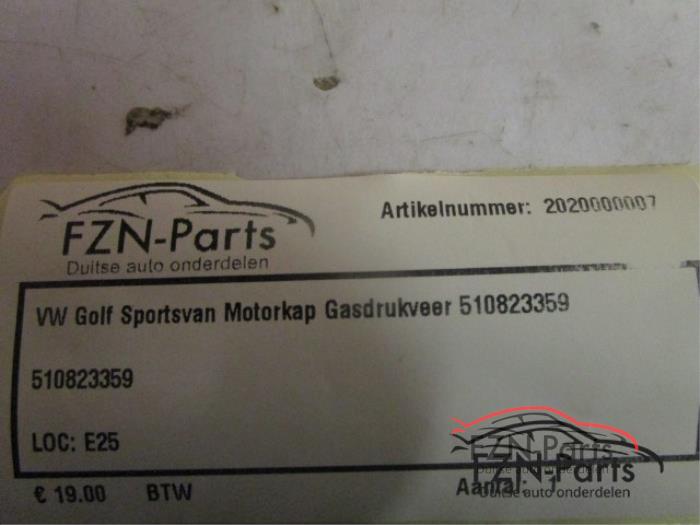 Set Gasdempers Achterklep Volkswagen Golf Sportsvan (22741474)