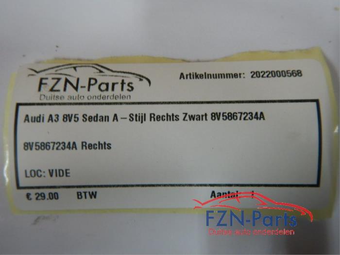 A-stijl Afdekkap rechts Audi A3 (22730773)