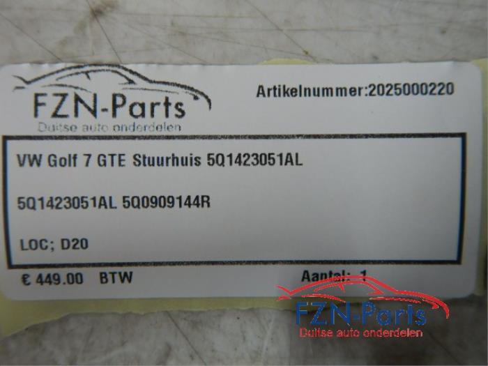 VW Golf 7 GTE Stuurhuis