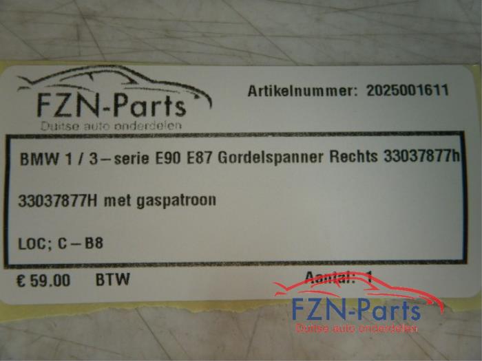 Gordelspanner Set BMW 1-Serie (22741486)