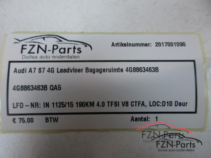 Vloerplaat bagageruimte Audi A7 (22743811)