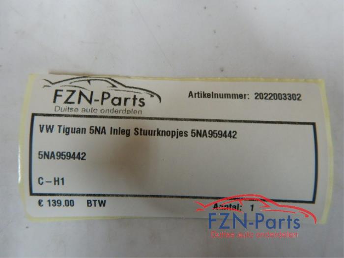VW Tiguan 5NA Inleg Stuurknopjes