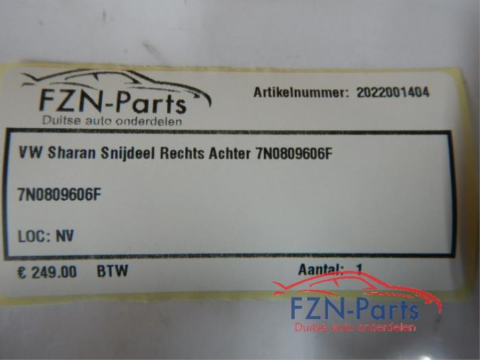 Snijdeel achter Volkswagen Sharan (22738342)