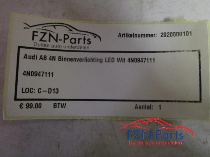 Audi A8 4N Binnenverlichting LED Wit