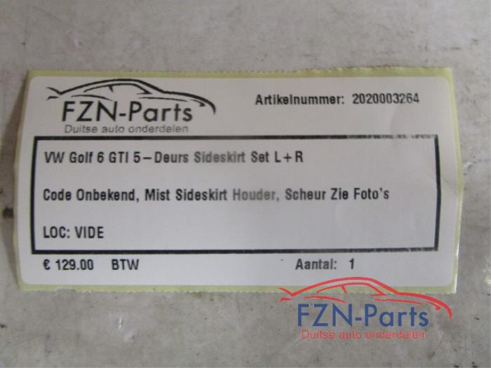 VW Golf 6 GTI 5-Deurs Sideskirt Set L+R