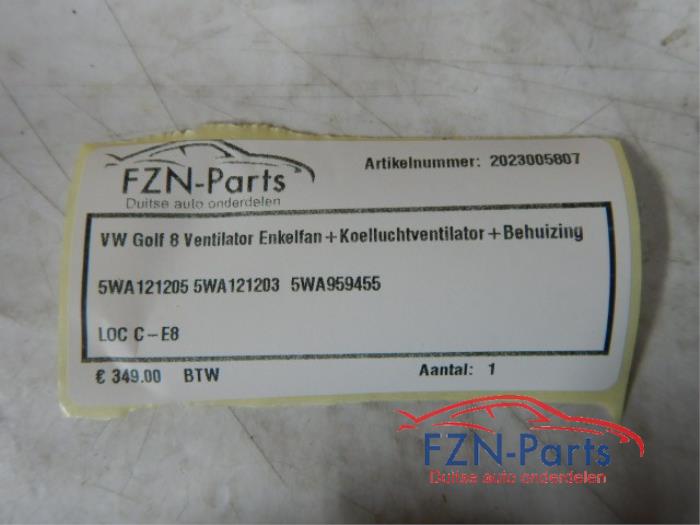 Kachel Ventilatiemotor Volkswagen Golf (22742912)