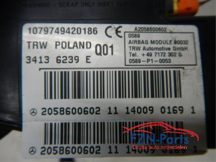MB C-Klasse W205 Stoelairbag Links-Voor
