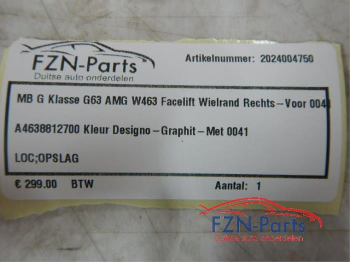 Wielrand voor Mercedes G-Klasse (22741800)