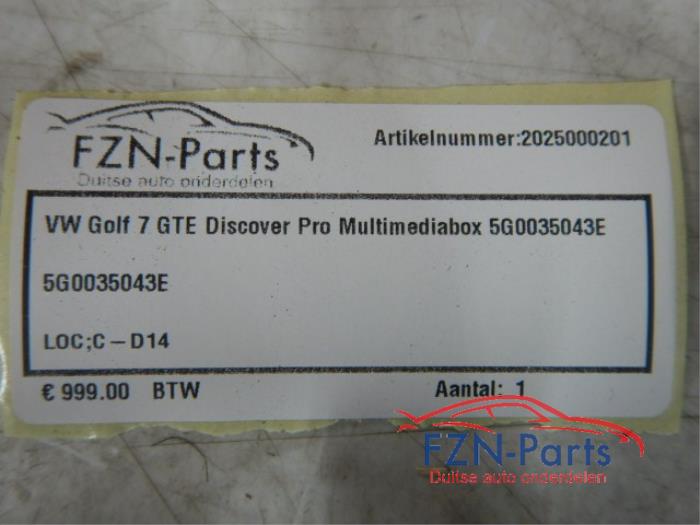 VW Golf 7 GTE Discover Pro Multimediabox