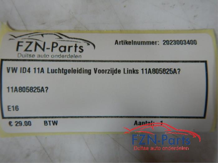 VW ID4 11A Luchtgeleideding Voorzijde Links