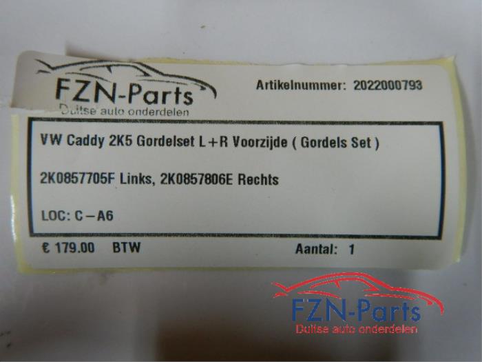 Veiligheidsgordel Set voor Volkswagen Caddy (22729013)