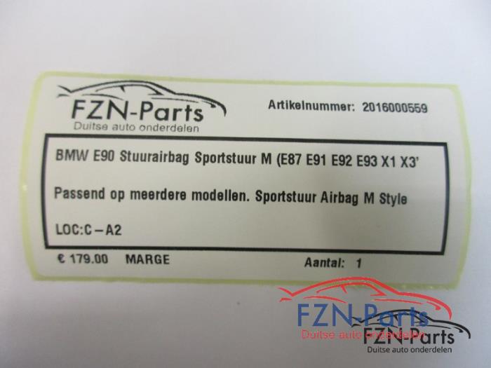 BMW E90 Stuurairbag Sportstuur M ( E87 E91 E92 E93 X1 X3 ) Passend op meerdere modellen. Sportstuur Airbag M Style. Onderdeelnummer