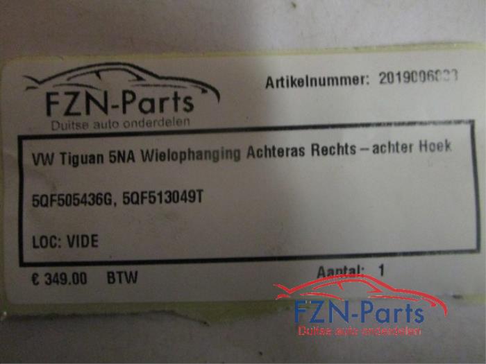 VW Tiguan 5NA Wielophanging Achteras Rechts-Achter