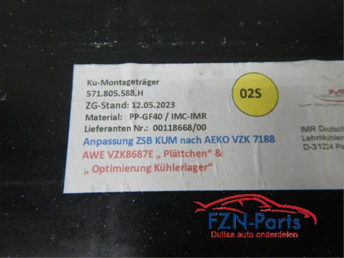 Frontdeel steun Volkswagen Tiguan (22742120)