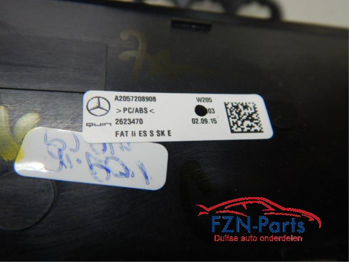 Mercedes-Benz C-Klasse W205 Middenconsole Burmeister Decor Matte