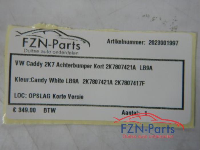 Achterbumper Volkswagen Caddy (22723742)