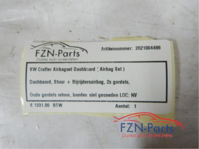 Airbag set + dashboard Volkswagen Crafter (22727743)