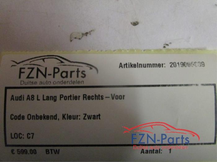 Audi A8 L Lang Portier Rechts-Voor