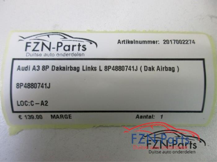 Audi A3 8P Dakairbag Links L